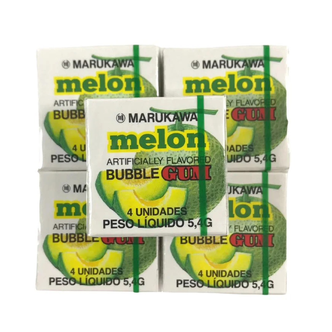 GOMA DE MASCAR MARBLE GUM MELON 4 B