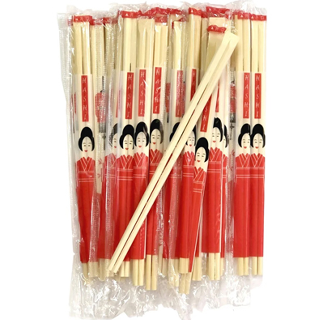 HASHI DE BAMBU CHANFRADO EMB.PLAST.