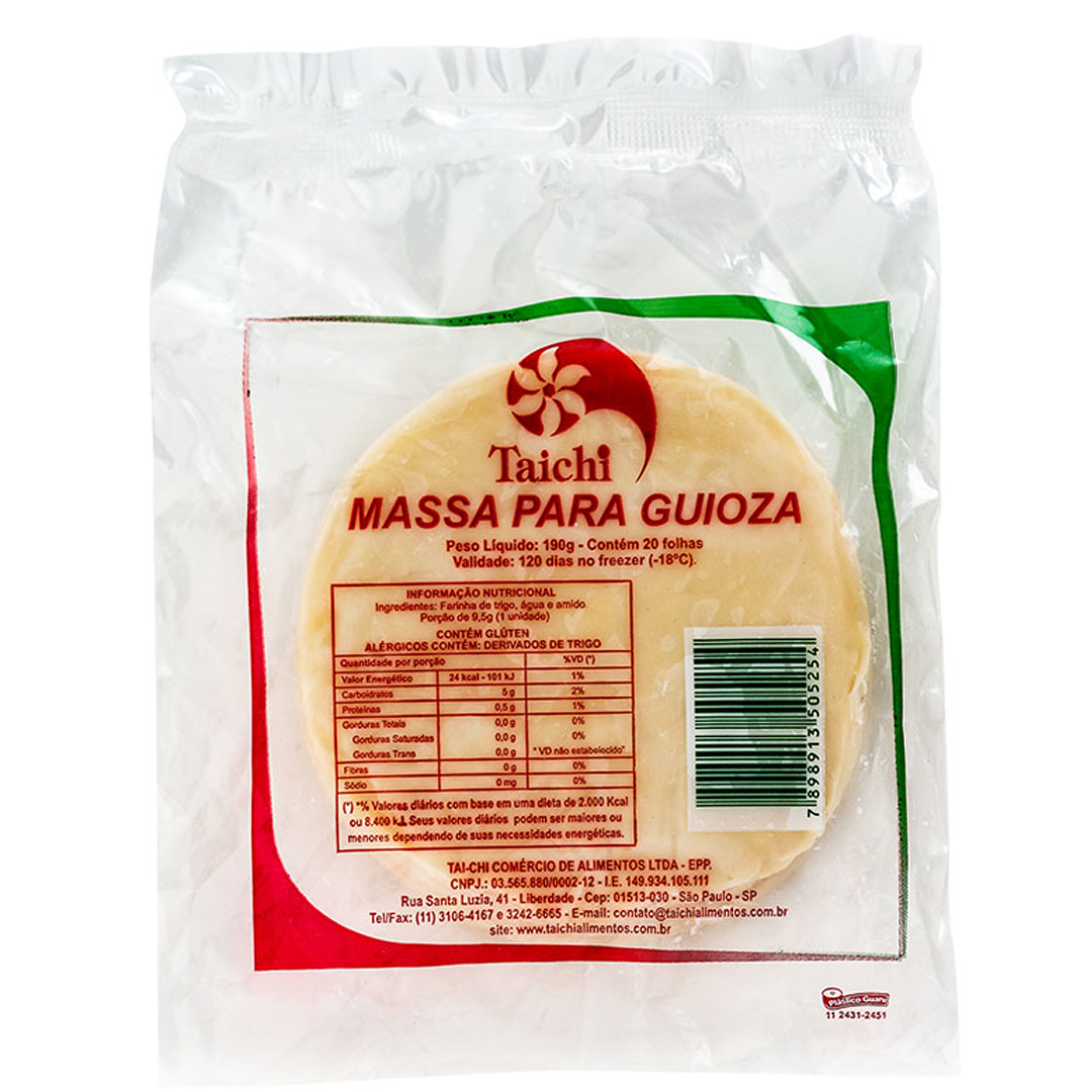 MASSA PARA GUIOZA TAI-CHI 190g - PC